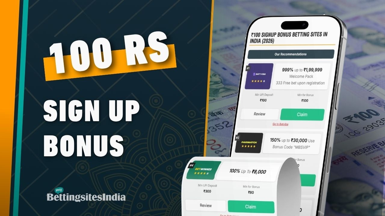 100 rs signup bonus betting sites 2
