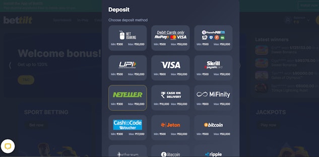 Bettilt Deposits