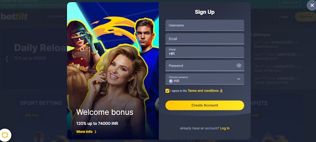 Bettilt Registration