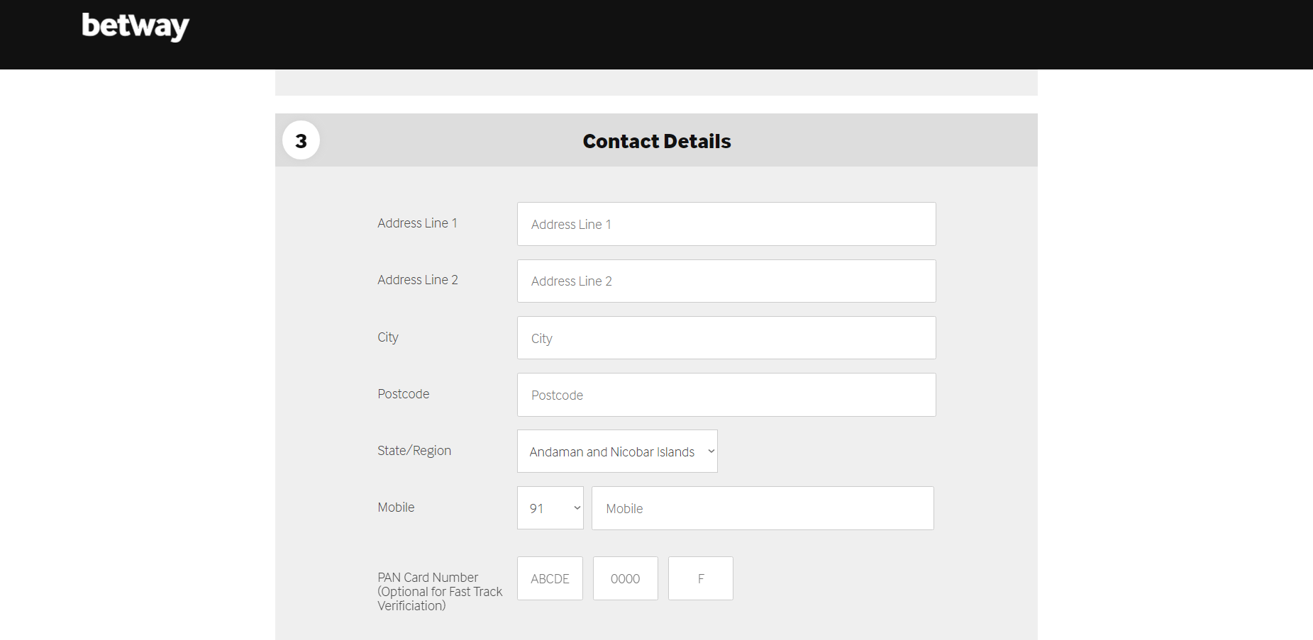 Betway Registration 3