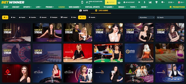 Betwinner Live Casino