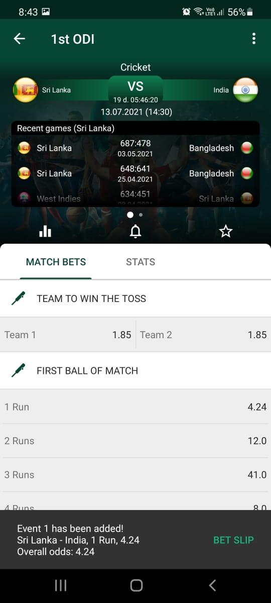 Betwinner Select Odds