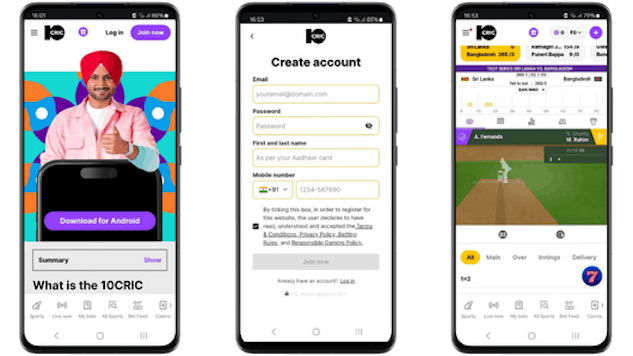 10 Cric App