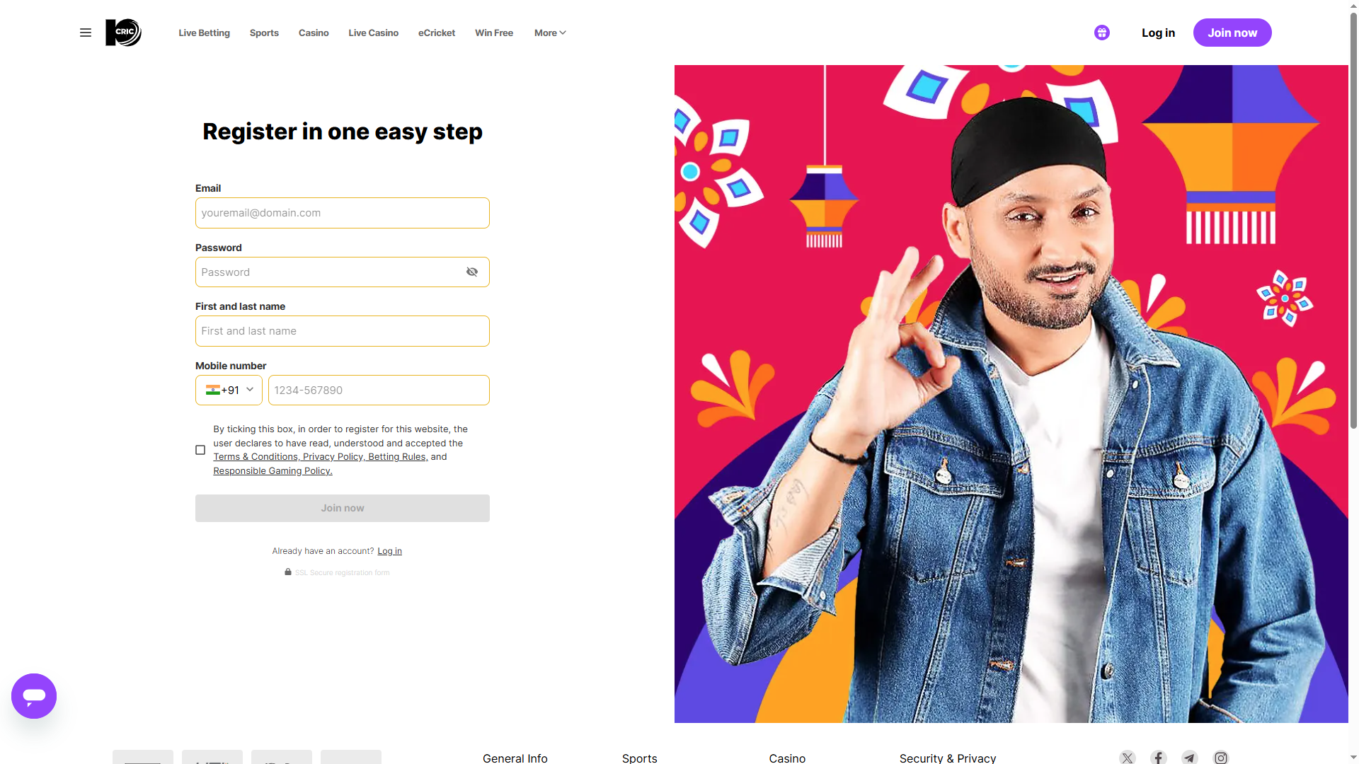 10 Cric Registration 02