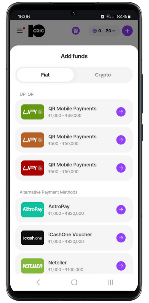 10cric Astropay Betting Site