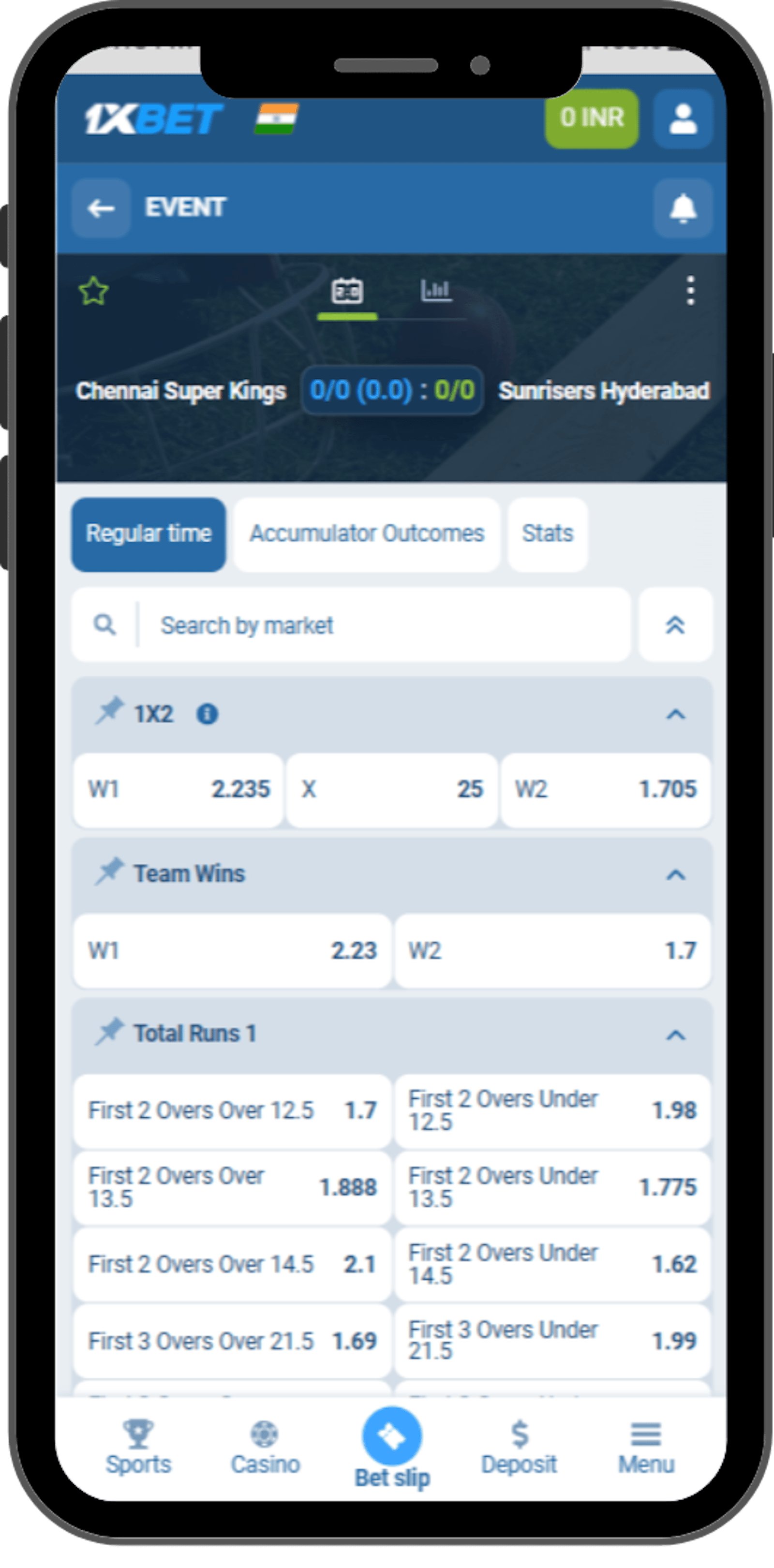 1x Bet Cricket Betting