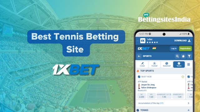 1x Bet tennis betting for Indians
