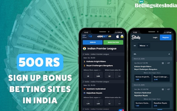 500 rs Sign Up Bonus Betting Sites