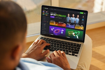 BC Game being used on laptop