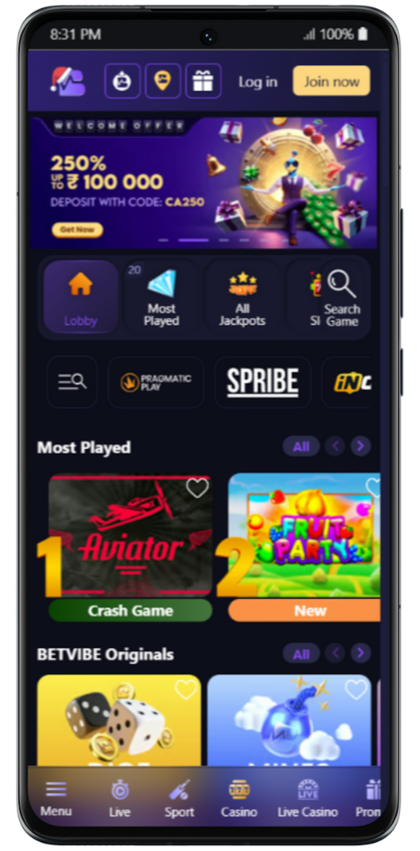 Betvibe Casino