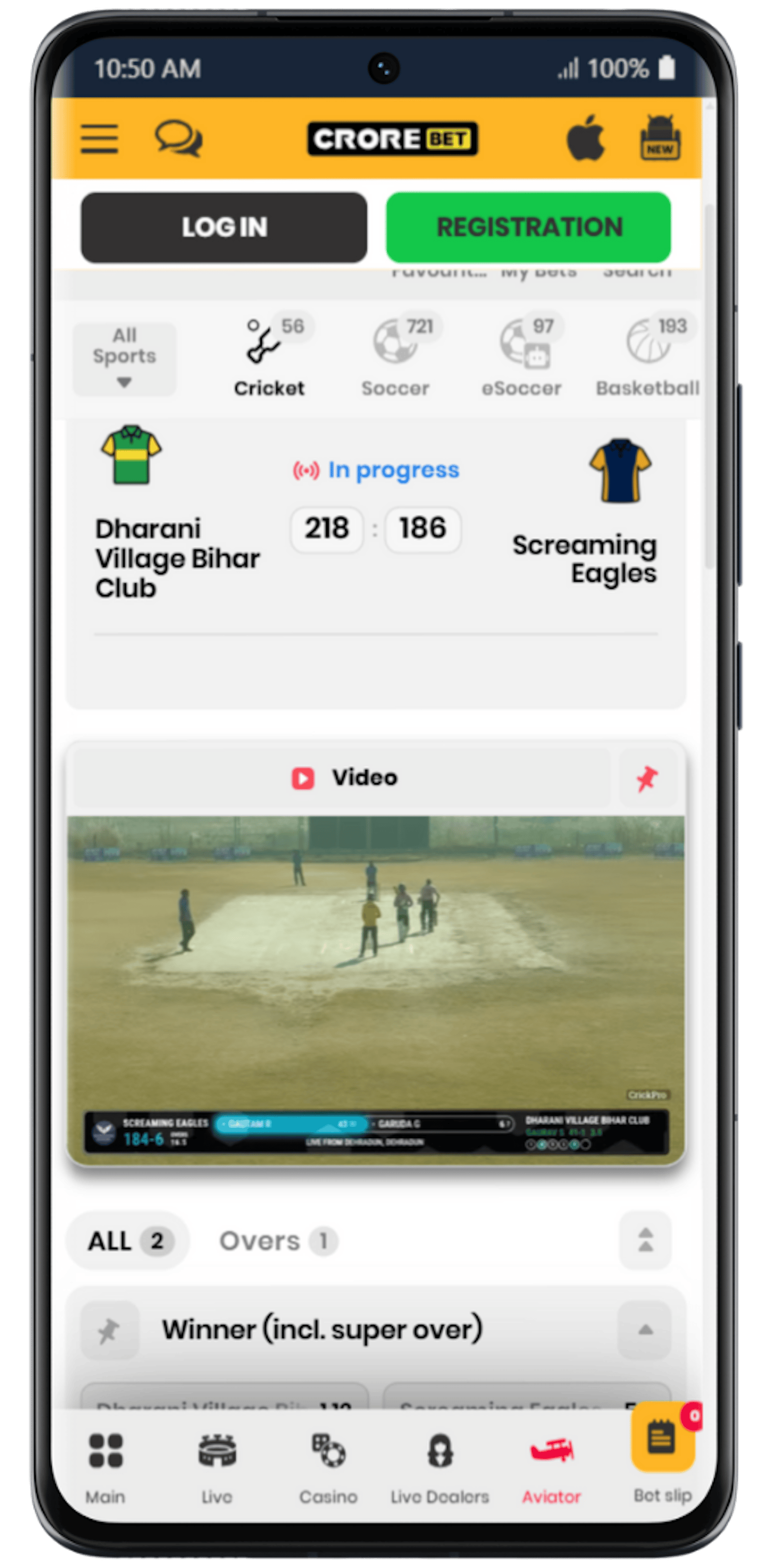 Crorebet Live Streaming