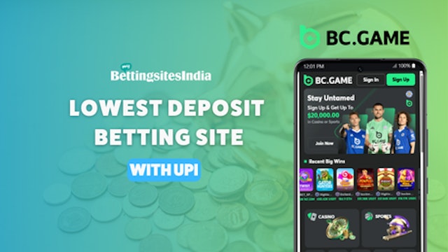 Low Deposit Betting Sites With UPI