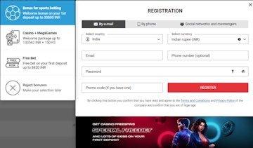 Megapari Registration Page