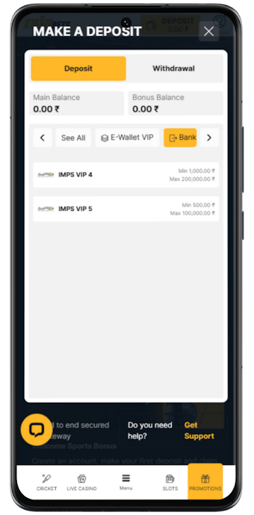 Rajabets Net Banking Betting Site