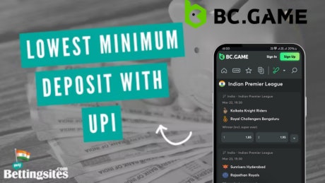 Low Minimum Deposit Betting Site with UPI