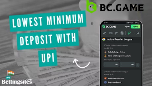 Low Minimum Deposit Betting Site with UPI