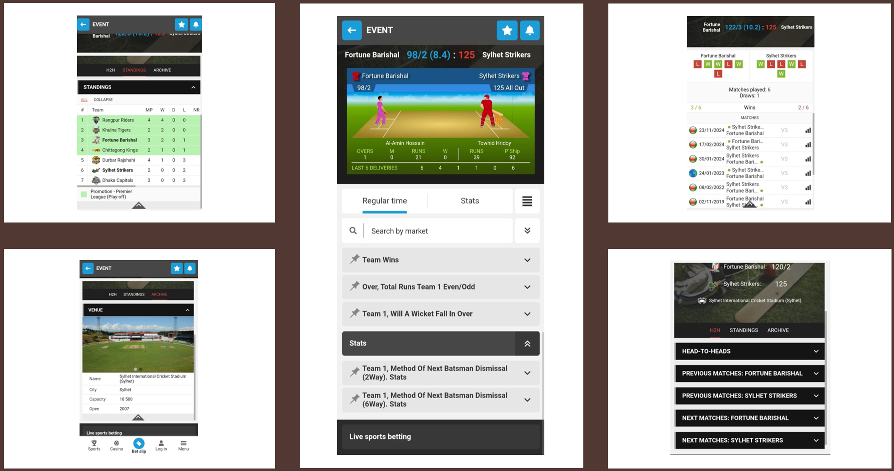 Megapari Live Stats for Cricket Betting