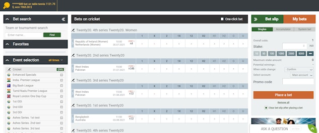 Melbet Cricket Betting