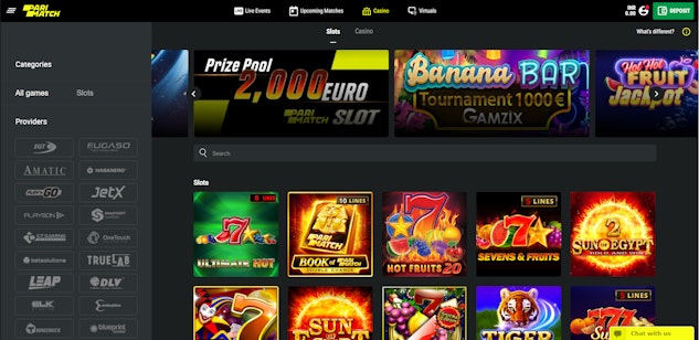 Parimatch Casino Games
