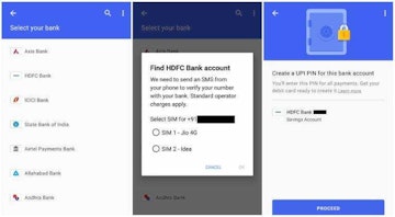 How to add bank account google pay